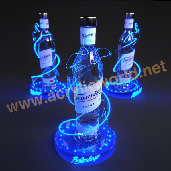 led wine bottle glorifier  acrylic bottle glorifier display